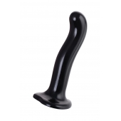 Черный стимулятор для пар P G-Spot Dildo Size L - 19 см. - Strap-on-me - в Миассе купить с доставкой
