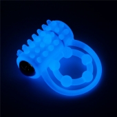Голубое, светящееся в темноте виброкольцо Lumino Play Vibrating Penis Ring - Lovetoy - в Миассе купить с доставкой