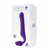 Фиолетовый безремневой страпон Queens L - Adrien Lastic - купить с доставкой в Миассе