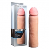Телесная фаллическая насадка на пенис Magnum Xtender - 23 см. - Blush Novelties - в Миассе купить с доставкой