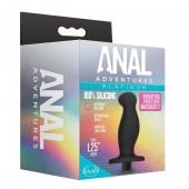 Черный анальный вибромассажёр Silicone Vibrating Prostate Massager 02 - 10,8 см. - Blush Novelties - в Миассе купить с доставкой