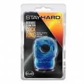 Голубое эрекционное виброкольцо Reusable 5 Function Cock Ring - Blush Novelties - в Миассе купить с доставкой