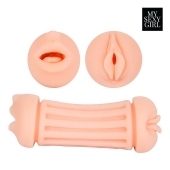 Двусторонний мастурбатор - ротик и вагина - Bior toys - в Миассе купить с доставкой