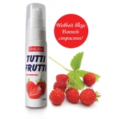 Гель-смазка Tutti-frutti с земляничным вкусом - 30 гр. - Биоритм - купить с доставкой в Миассе