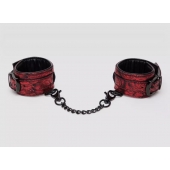 Красно-черные наручники Reversible Faux Leather Wrist Cuffs - Fifty Shades of Grey - купить с доставкой в Миассе