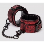 Красно-черные наручники Reversible Faux Leather Wrist Cuffs - Fifty Shades of Grey - купить с доставкой в Миассе