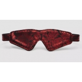 Двусторонняя красно-черная маска на глаза Reversible Faux Leather Blindfold - Fifty Shades of Grey - купить с доставкой в Миассе
