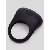 Черное эрекционное виброкольцо Sensation Rechargeable Vibrating Love Ring - Fifty Shades of Grey - в Миассе купить с доставкой