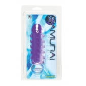 Закрытая фиолетовая насадка с пупырышками SAMURAI PENIS SLEEVE PURPLE - 14,5 см. - NMC - в Миассе купить с доставкой