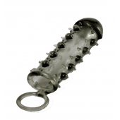 Дымчатая стимулирующая насадка с закрытой головкой SAMURAI PENIS SLEEVE BLACK - 14,5 см. - NMC - в Миассе купить с доставкой
