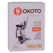 Набор из 4 презервативов OKOTO MegaMIX - Sitabella - купить с доставкой в Миассе