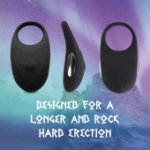 Черное эрекционное виброкольцо Thor Cockring - FeelzToys - в Миассе купить с доставкой