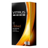 Ребристые презервативы VITALIS PREMIUM ribbed - 12 шт. - Vitalis - купить с доставкой в Миассе