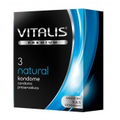 Классические презервативы VITALIS PREMIUM natural - 3 шт. - Vitalis - купить с доставкой в Миассе