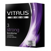 Презервативы с утолщенной стенкой VITALIS PREMIUM strong - 3 шт. - Vitalis - купить с доставкой в Миассе