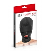 Сплошная маска на голову с прорезью для рта - Fetish Tentation - купить с доставкой в Миассе