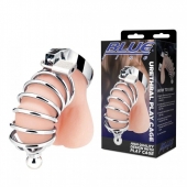 Серебристая клетка для члена Urethral Play Cage - BlueLine - купить с доставкой в Миассе