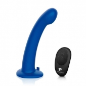 Синяя насадка Remote Control P-Spot G-Spot с черными трусиками - 20 см. - Pegasus - купить с доставкой в Миассе