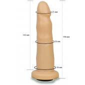 Телесная насадка Harness - 15,8 см. - LOVETOY (А-Полимер) - купить с доставкой в Миассе