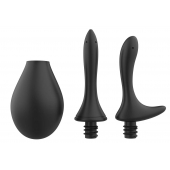 Черный анальный душ Nexus Anal Douche Set с 2 сменными насадками - Nexus Range - купить с доставкой в Миассе