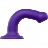 Фиолетовый фаллоимитатор-насадка Strap-On-Me Dildo Dual Density size M - 18 см. - Strap-on-me - купить с доставкой в Миассе