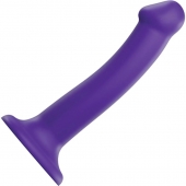 Фиолетовый фаллоимитатор-насадка Strap-On-Me Dildo Dual Density size M - 18 см. - Strap-on-me - купить с доставкой в Миассе