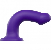 Фиолетовый фаллоимитатор-насадка Strap-On-Me Dildo Dual Density size L - 19 см. - Strap-on-me - купить с доставкой в Миассе
