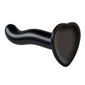 Черный фаллоимитатор-насадка Strap-On-Me P G spot Dildo size S - 16,4 см. - Strap-on-me - купить с доставкой в Миассе