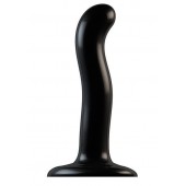 Черный фаллоимитатор-насадка Strap-On-Me P G spot Dildo size S - 16,4 см. - Strap-on-me - купить с доставкой в Миассе