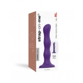 Фиолетовая насадка Strap-On-Me Dildo Geisha Balls size XL - Strap-on-me - купить с доставкой в Миассе