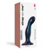 Темно-синяя насадка Strap-On-Me Dildo Plug Snaky size M - Strap-on-me - купить с доставкой в Миассе