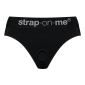 Черные трусики для насадок Heroine Lingerie Harness - size S - Strap-on-me - купить с доставкой в Миассе