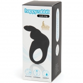 Черное эрекционное виброкольцо Happy Rabbit Rechargeable Rabbit Cock Ring - Happy Rabbit - в Миассе купить с доставкой