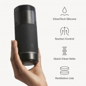 Черный мастурбатор с контролем всасывания Arcwave Pow Stroker - Arcwave - в Миассе купить с доставкой