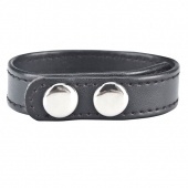 Кольцо на пенис SNAP COCK RING из искусственной кожи на клепках - BlueLine - в Миассе купить с доставкой