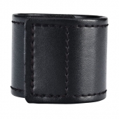 Хомут-утяжка для мошонки из искусственной кожи на липучке VELCRO BALL STRETCHER- 4 см. - BlueLine - в Миассе купить с доставкой