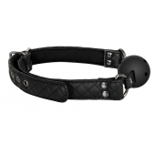 Черный кляп-шарик BALL GAG DIAMOND - Dream Toys - купить с доставкой в Миассе