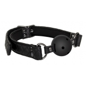 Черный кляп-шарик BALL GAG DIAMOND - Dream Toys - купить с доставкой в Миассе