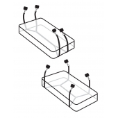 Фиксаторы для кровати WRAPAROUND MATTRESS RESTRAIN - Pipedream - купить с доставкой в Миассе