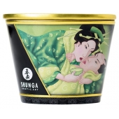 Массажная свеча Exotic Green Tea с ароматом зелёного чая - 170 мл. - Shunga - купить с доставкой в Миассе