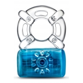 Синее эрекционное виброкольцо Pleaser Rechargeable C-Ring - Blush Novelties - в Миассе купить с доставкой