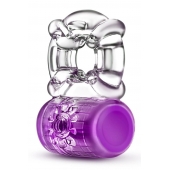 Фиолетовое эрекционное виброкольцо Pleaser Rechargeable C-Ring - Blush Novelties - в Миассе купить с доставкой