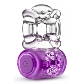 Фиолетовое эрекционное виброкольцо One Night Stand Vibrating C-Ring - Blush Novelties - в Миассе купить с доставкой