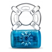 Синее эрекционное виброкольцо One Night Stand Vibrating C-Ring - Blush Novelties - в Миассе купить с доставкой