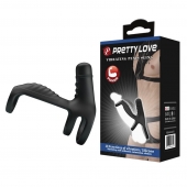 Черная вибронасадка на пенис Vibrating Penis Sling - Baile - в Миассе купить с доставкой