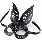 Черная ажурная маска  Зайка  с ушками - Crazy Handmade - купить с доставкой в Миассе