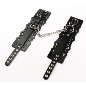 Узорчатые кожаные оковы с регулируемыми ремешками - Crazy Handmade - купить с доставкой в Миассе