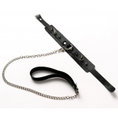 Черный ошейник с шипами и поводком - Crazy Handmade - купить с доставкой в Миассе