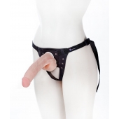 Реалистичный фаллос на поясе Harness - 20,5 см. - LOVETOY (А-Полимер) - купить с доставкой в Миассе