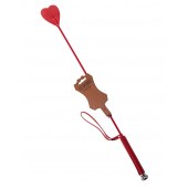Стек с красным наконечником-сердечком - 70 см. - Sitabella - купить с доставкой в Миассе